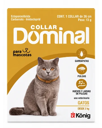 Collar Dominal antipulgas y antigarrapatas  - miniatura