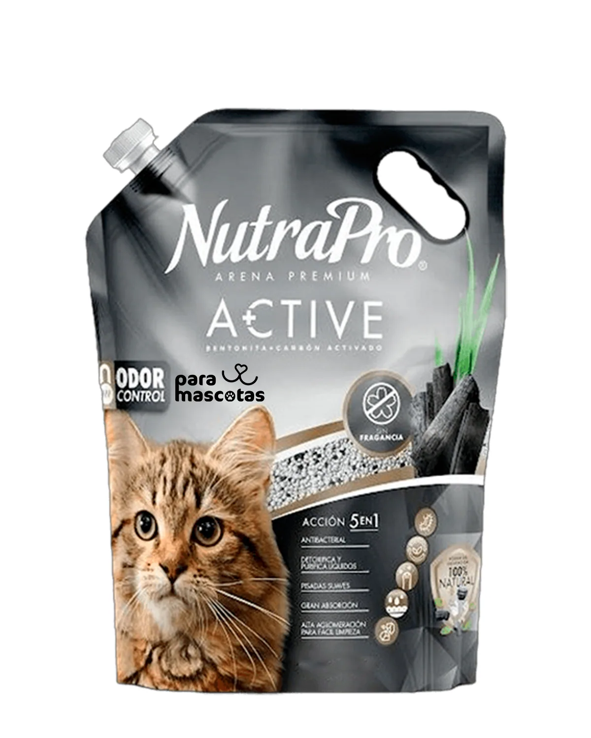 NutraPro Arena para Gatos NutraPro Carbón Activado 4 kg Higiene Gato en ParaMascotasEC