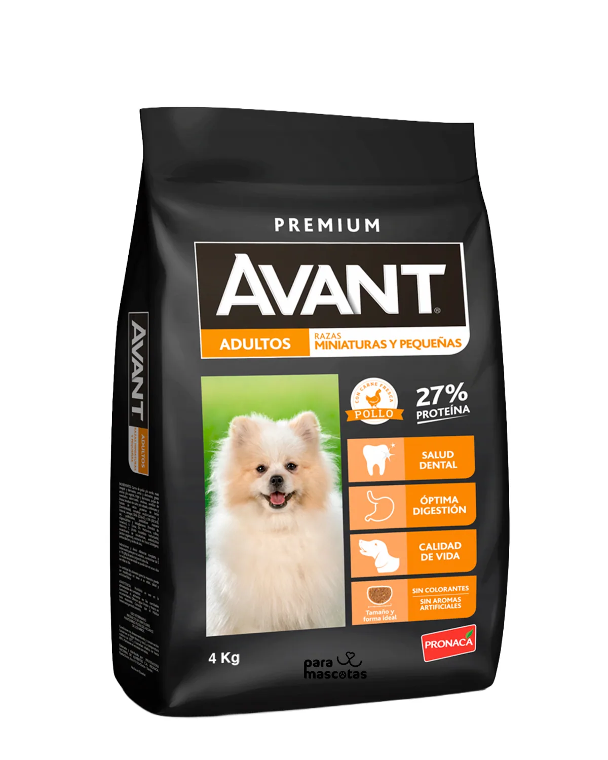 Avant Avant Premium Adultos Razas Miniaturas y Pequeñas 4 kg Alimento Perro en ParaMascotasEC