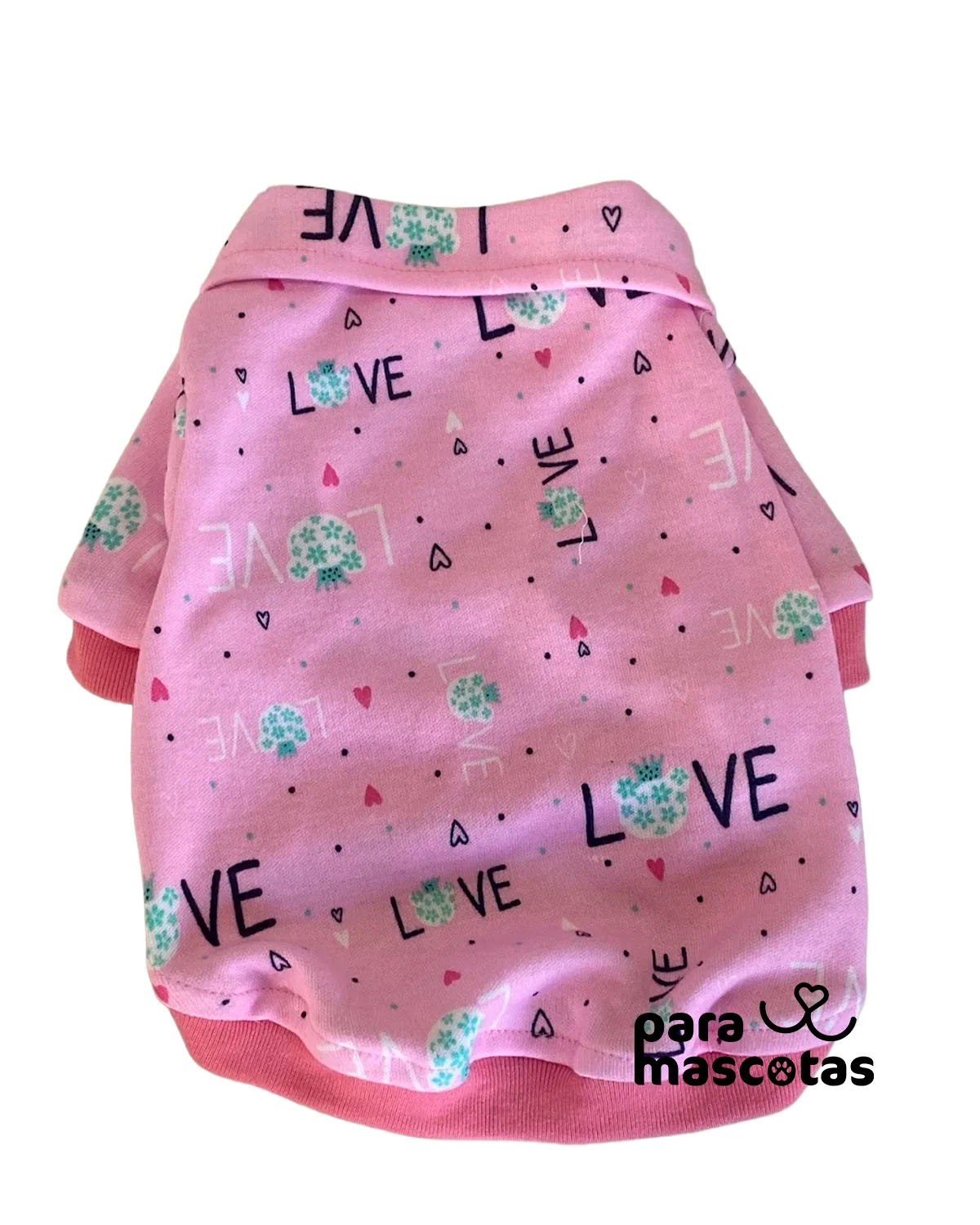 ParaMascotas Camiseta Polo Love Rosa S ropa Perro en ParaMascotasEC