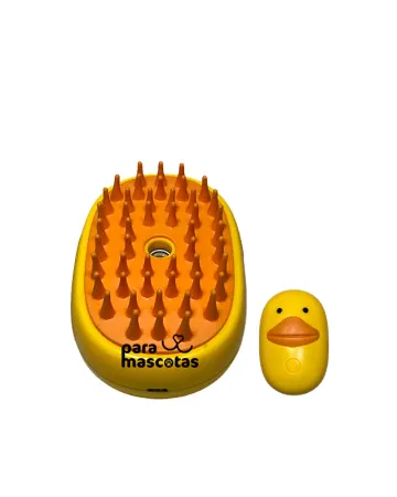 ParaMascotas Cepillo Vaporizador Aqua Groom AMARILLO accesorios Perro en ParaMascotasEC