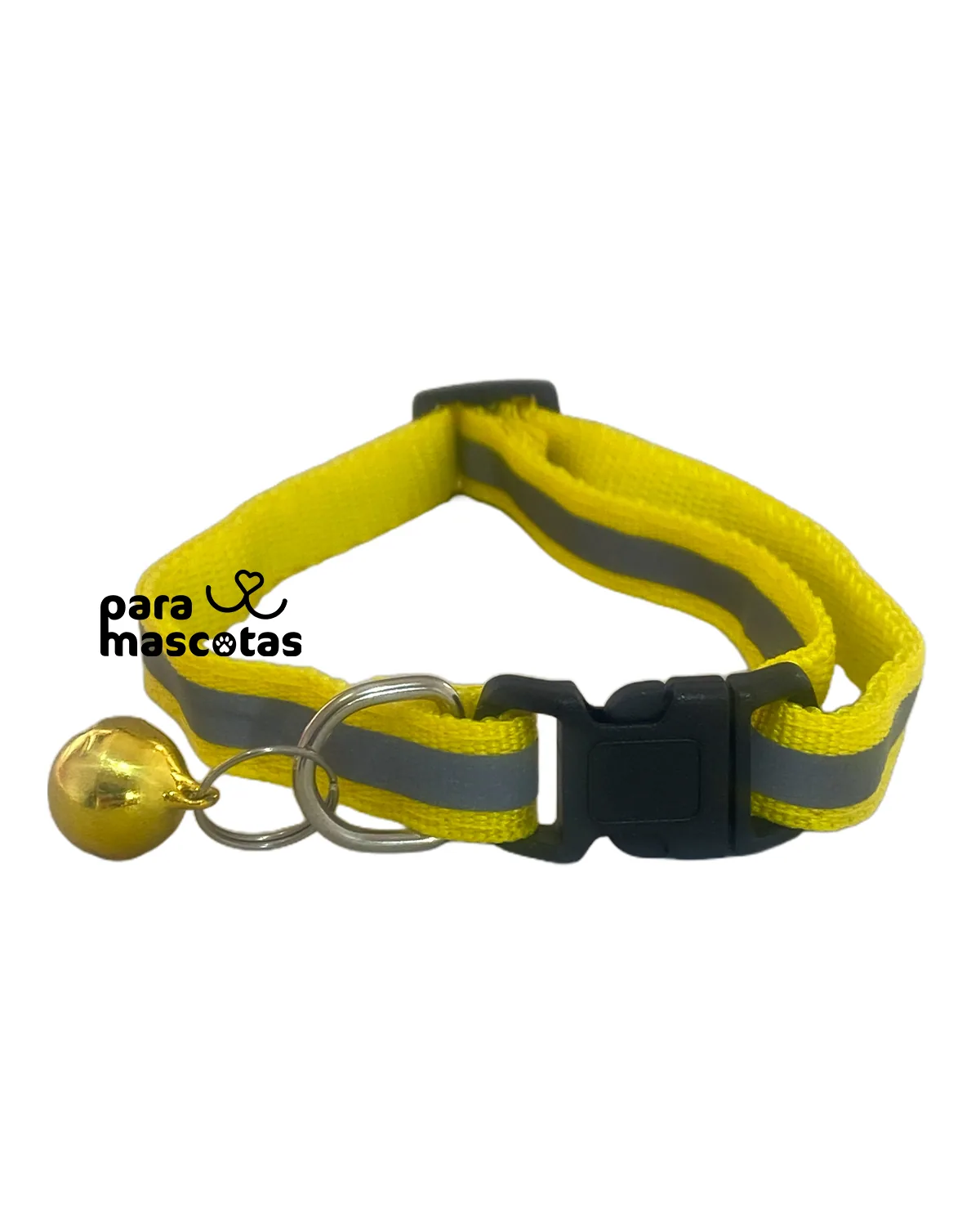 ParaMascotas Collar con Cascabel Amarillo AMARILLO accesorios Perro en ParaMascotasEC