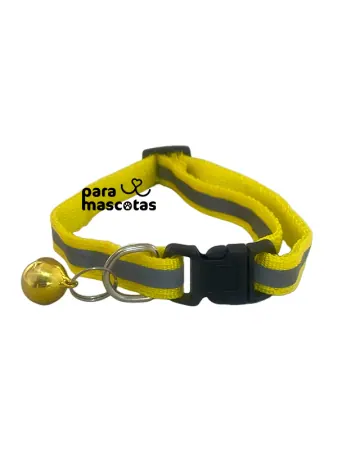 ParaMascotas Collar con Cascabel Amarillo AMARILLO accesorios Perro en ParaMascotasEC