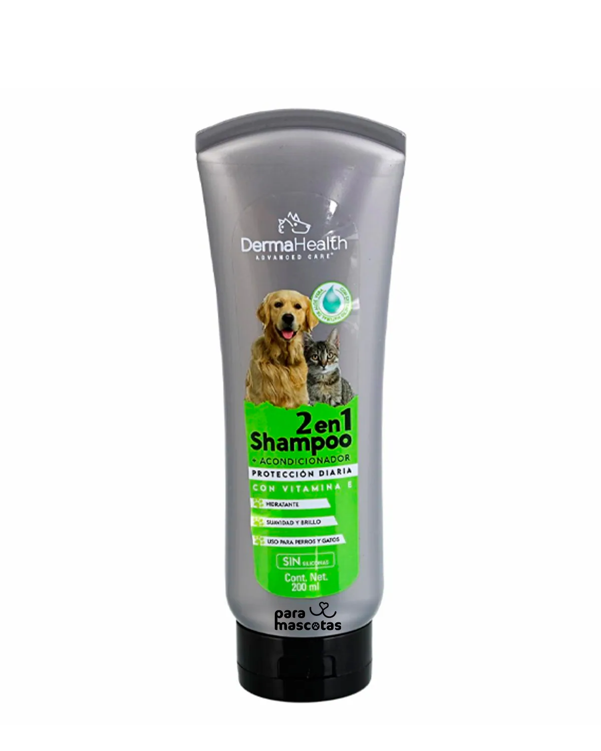 DermaHealt DermaHealth Advance Care 2 en 1 GRIS Higiene Perro en ParaMascotasEC