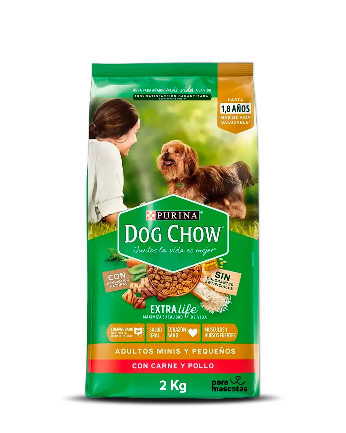 Dog Chow Dog Chow Adultos Razas Pequeñas 2 kg Alimento Perro en ParaMascotasEC