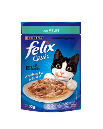 Purina Felix Comida Húmeda para Gatos Atún 85 g 85 gr Alimento Gato en ParaMascotasEC
