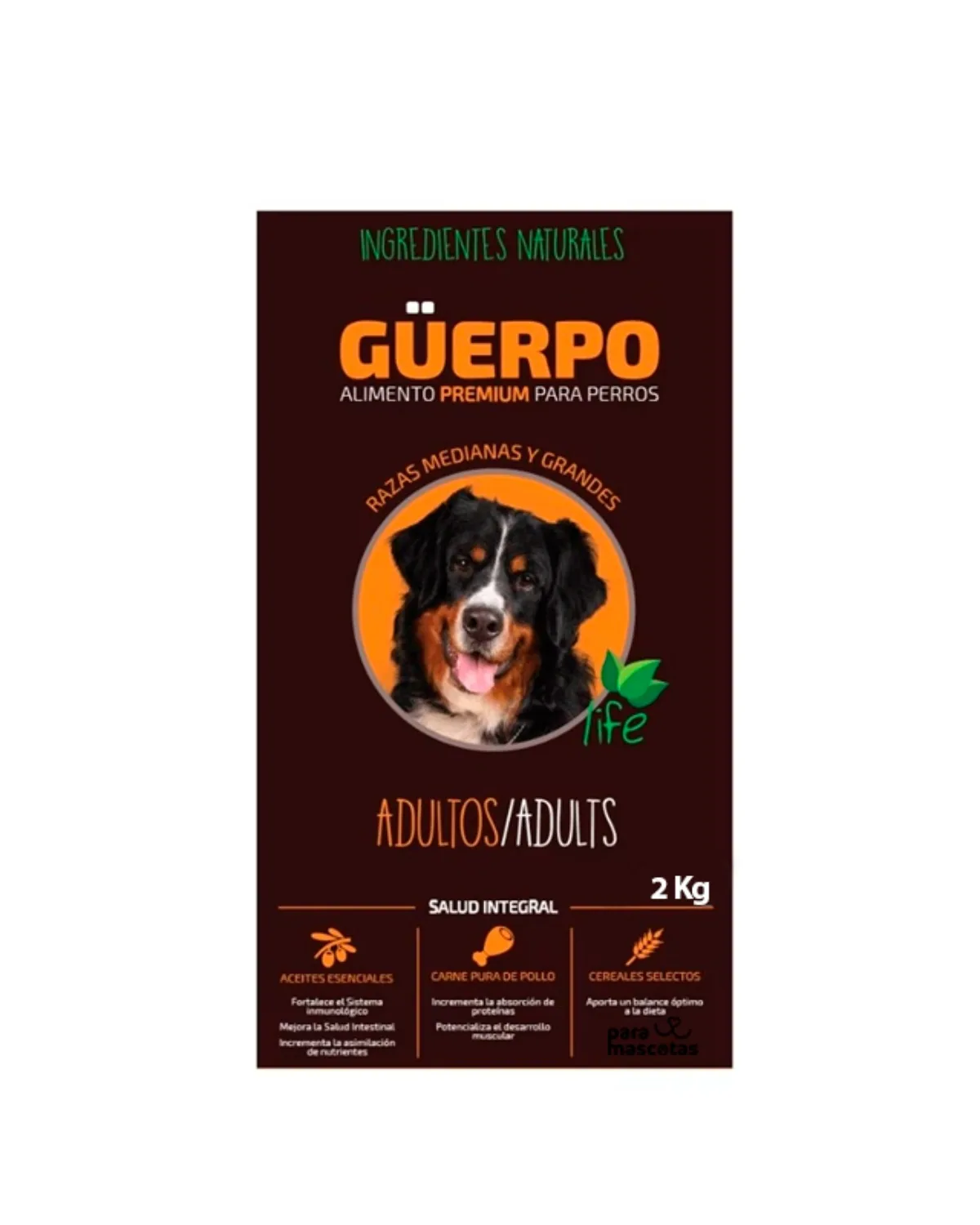 Guerpo Guerpo Adultos Razas Medianas y Grandes 2 kg Alimento Perro en ParaMascotasEC