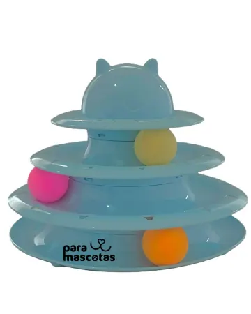 ParaMascotas Juguete Interactivo Cat Tower Azul AZUL accesorios Gato en ParaMascotasEC