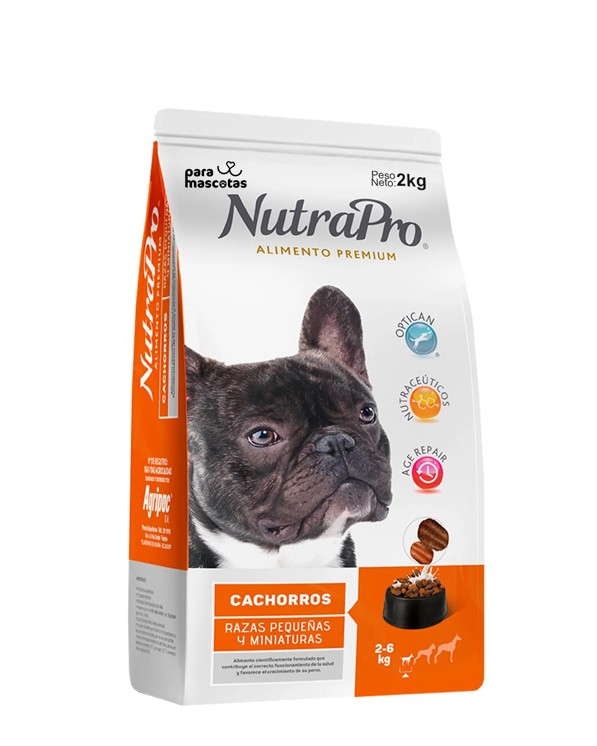 NutraPro NutraPro Cachorros Razas Pequeñas 2 kg Alimento Perro en ParaMascotasEC