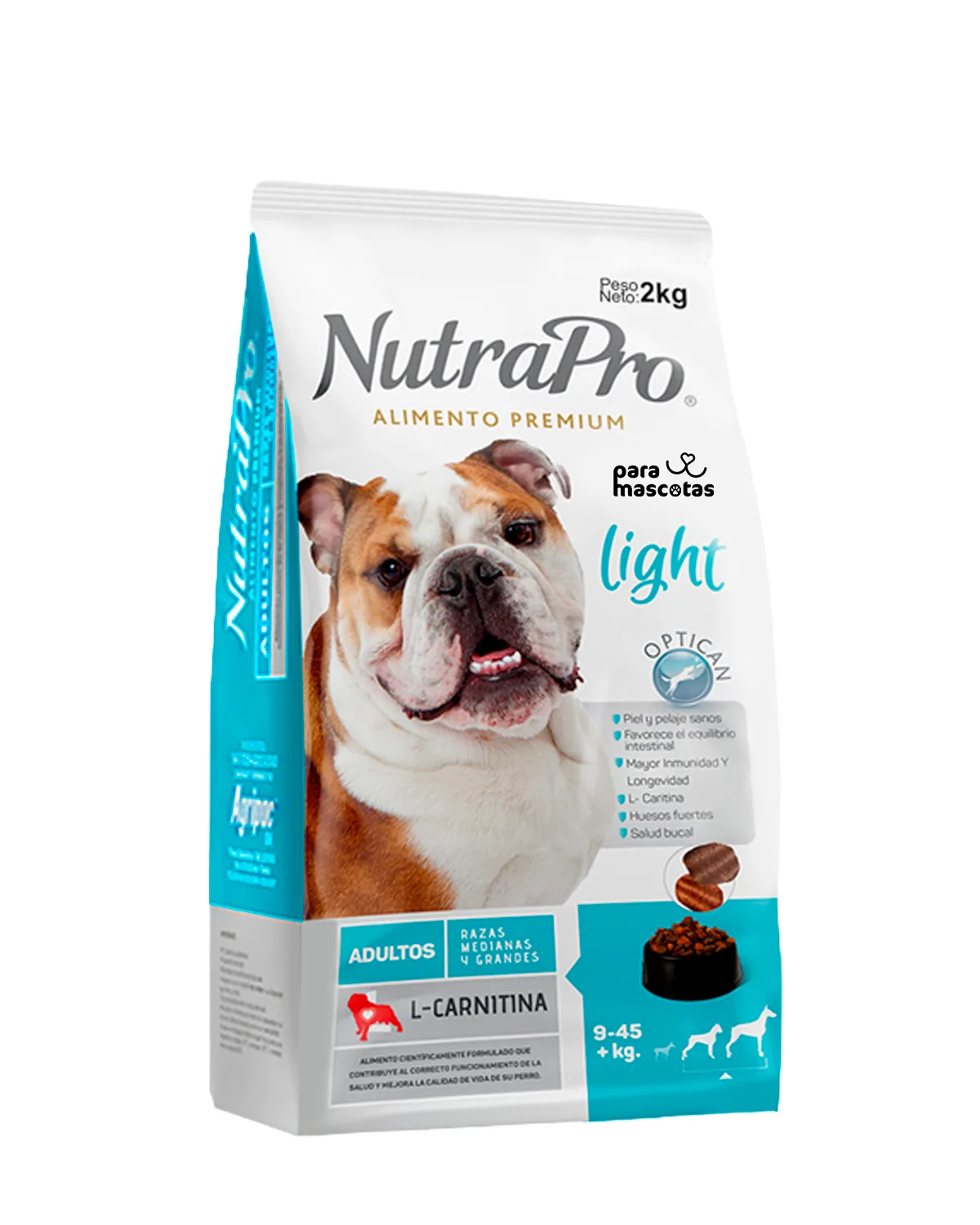 NutraPro NutraPro Light Adultos 2 kg Alimento Perro en ParaMascotasEC