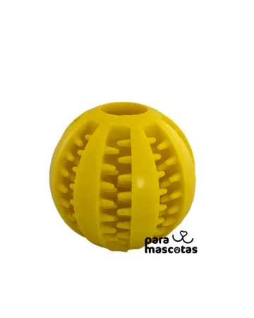 ParaMascotas Pelota Pequeña Amarilla AMARILLA accesorios Perro en ParaMascotasEC
