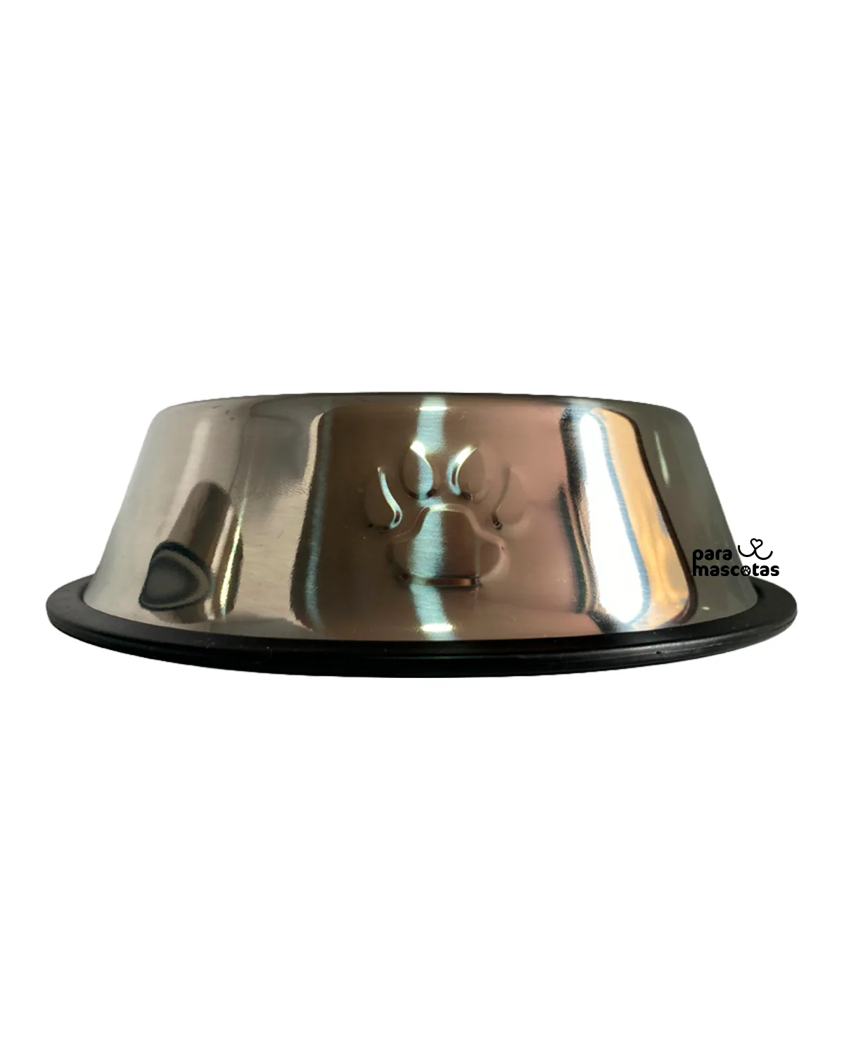 ParaMascotas Plato de Acero Inoxidable con Base Antideslizante de 18 cm 18 cm accesorios Perro en ParaMascotasEC