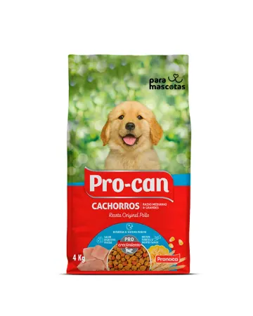 Pro-Can Procan Cachorros Razas Medianas y Grandes 4 kg Alimento Perro en ParaMascotasEC