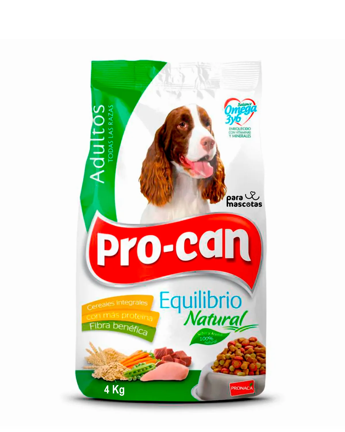 Generico Procan Equilibrio Natural Adultos Todas las Razas 4 kg Alimento Perro en ParaMascotasEC