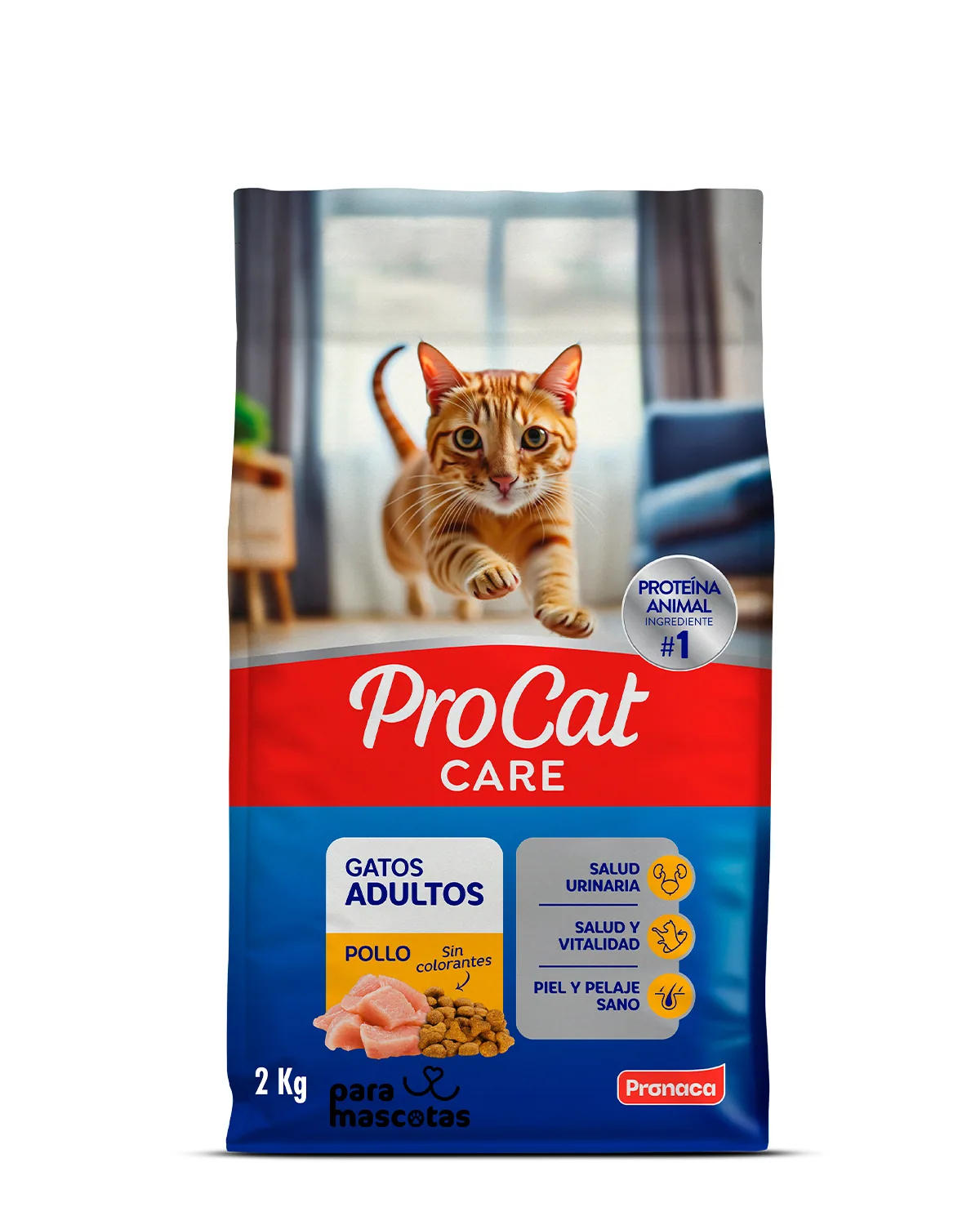 Pro-Cat Procat Care Adulto Pollo 2 kg Alimento Gato en ParaMascotasEC