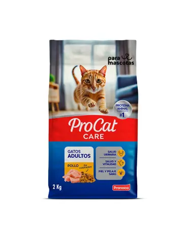Pro-Cat Procat Care Adulto Pollo 2 kg Alimento Gato en ParaMascotasEC