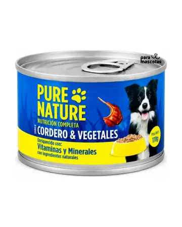 Pure Naturecomida húmeda para perros Cordero y vegetales miniatura en ParaMascotasEC