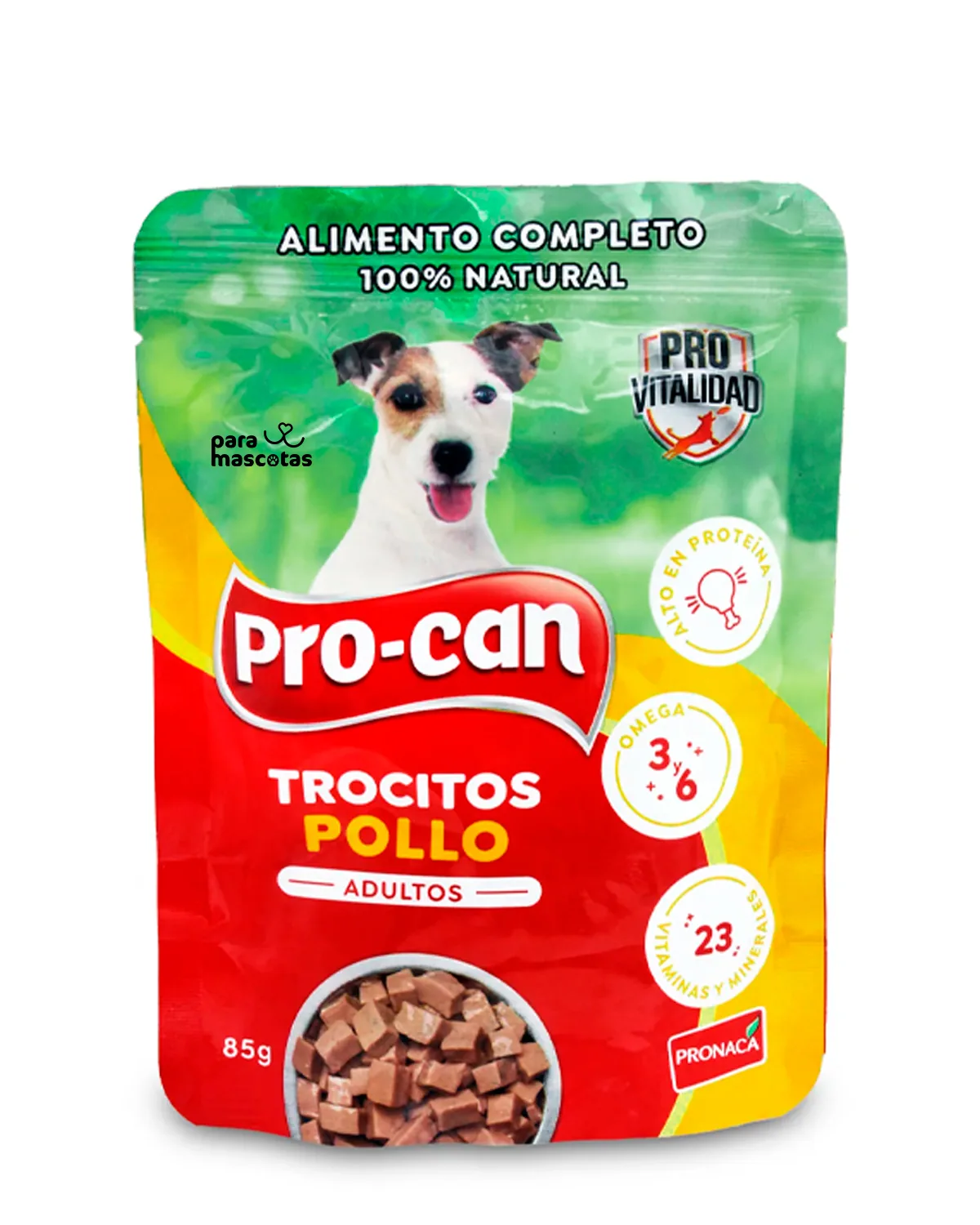 Pro-Can Procan Comida Húmeda Adulto Perros Pollo 85 g 85 gr Alimento Perro en ParaMascotasEC