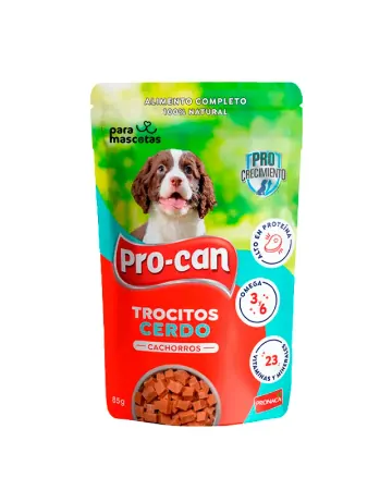 DAG Procan Comida Húmeda Cachorro Perros Cerdo 85 g 85 gr Alimento Perro en ParaMascotasEC