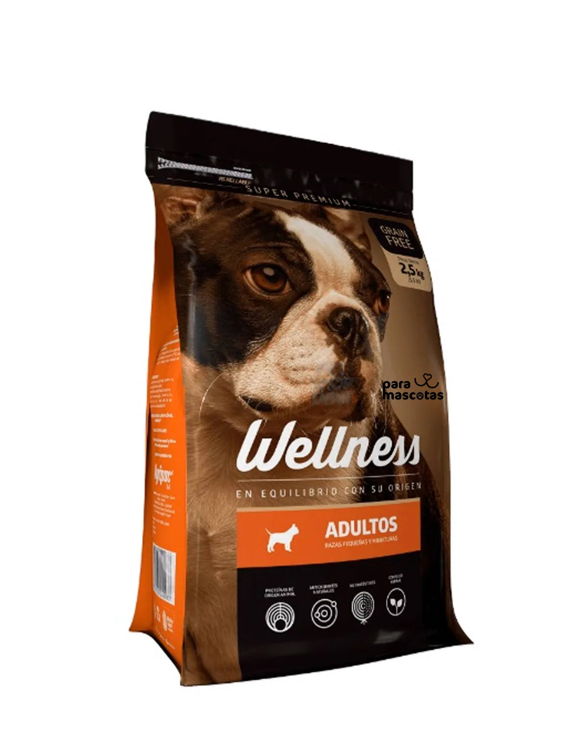 Wellness Wellness Super Premium Adultos Razas Pequeñas y Medianas 2.5 kg 2.5 kg Alimento Perro en ParaMascotasEC